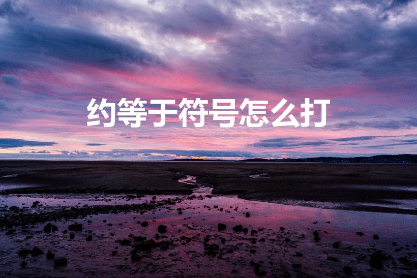 约等于符号怎么打（约等于的符号怎么打）