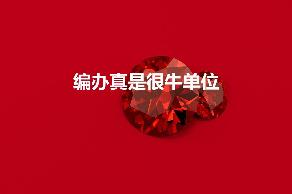 编办真是很牛单位（编办这个单位怎么样）
