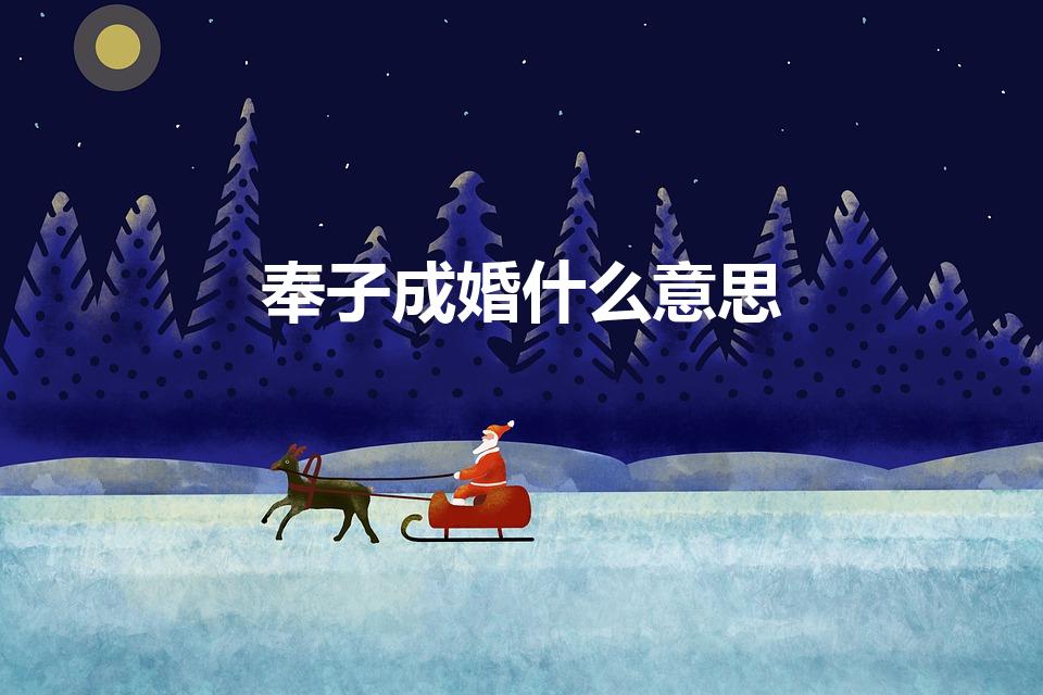 奉子成婚什么意思（奉子成婚是什么意思）