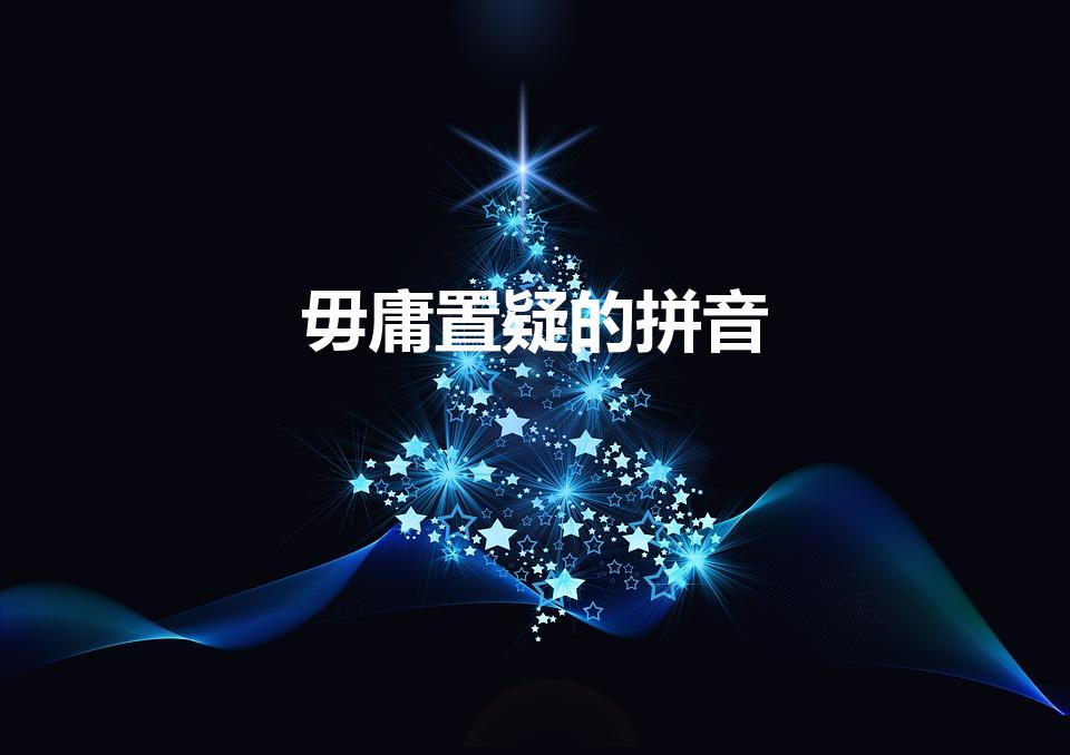 毋庸置疑的拼音（毋庸置疑拼音怎么写,毋庸置疑怎么说）