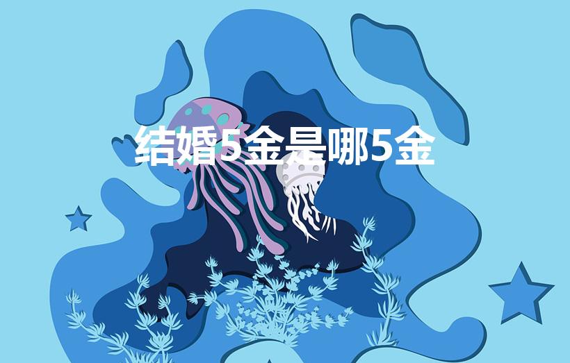 结婚5金是哪5金（5金指的是哪5金）