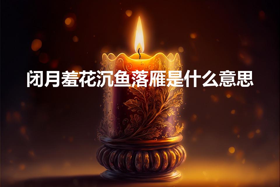 闭月羞花沉鱼落雁是什么意思（沉鱼落雁闭月羞花是什么意思）