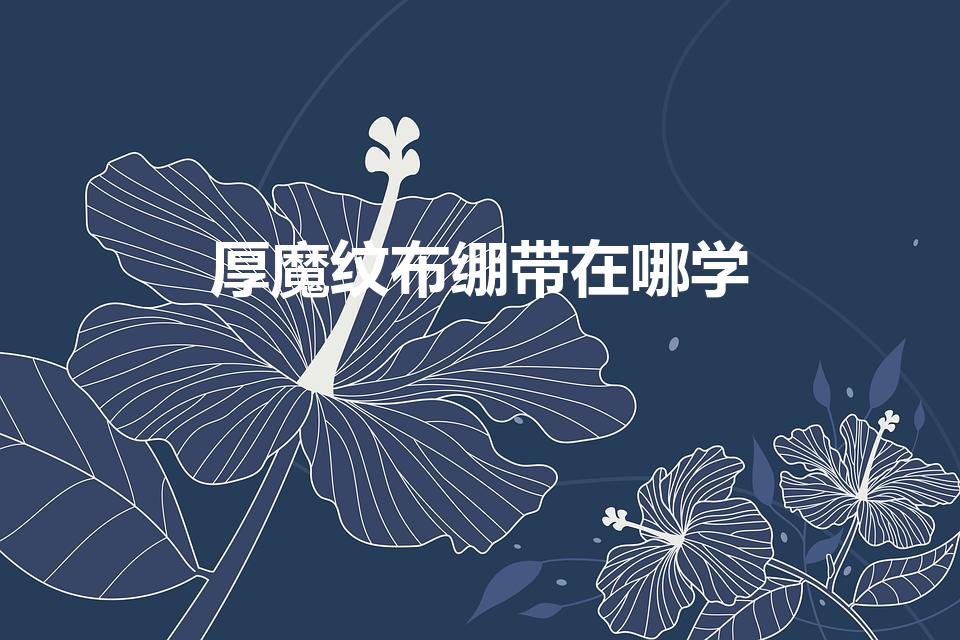 厚魔纹布绷带在哪学（魔兽世界厚魔纹布绷带在哪学）