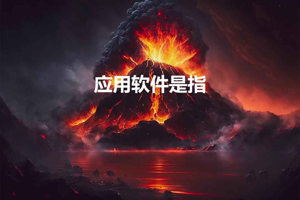 应用软件是指（什么叫应用软件）