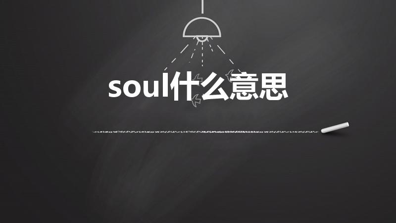 soul什么意思（英语soul的中文翻译）