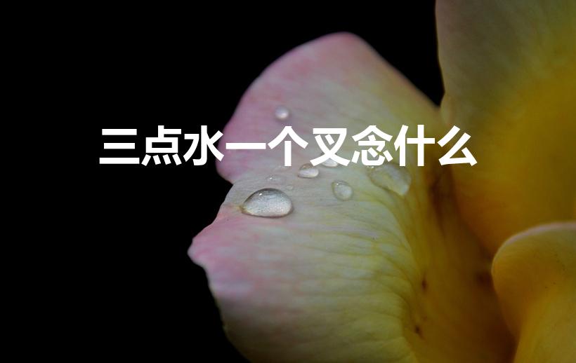 三点水一个叉念什么（三点水加个叉念什么）