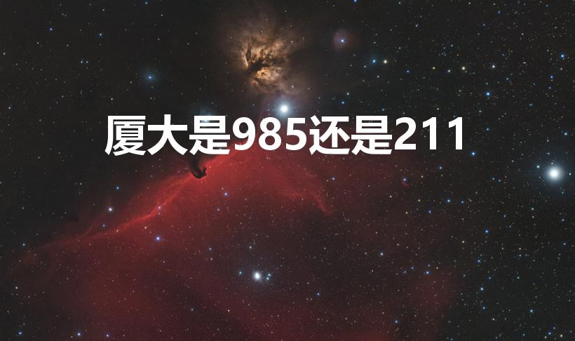 厦大是985还是211（厦门大学是211还是985）