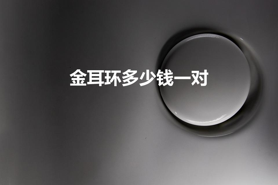 金耳环多少钱一对（一对金耳环大概多少钱）