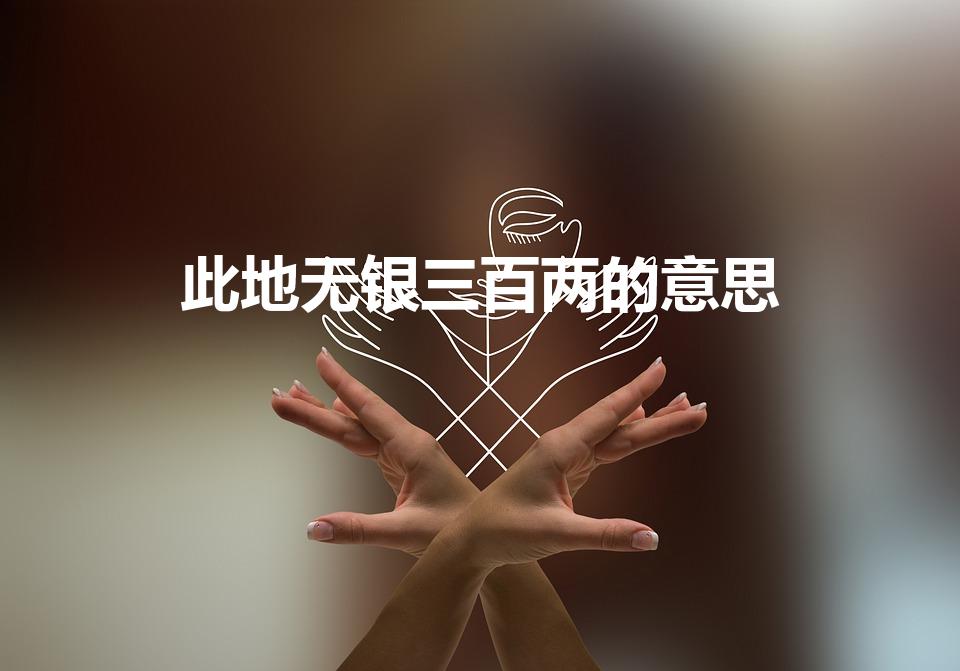 此地无银三百两的意思（此地无银三百两意思是什么）
