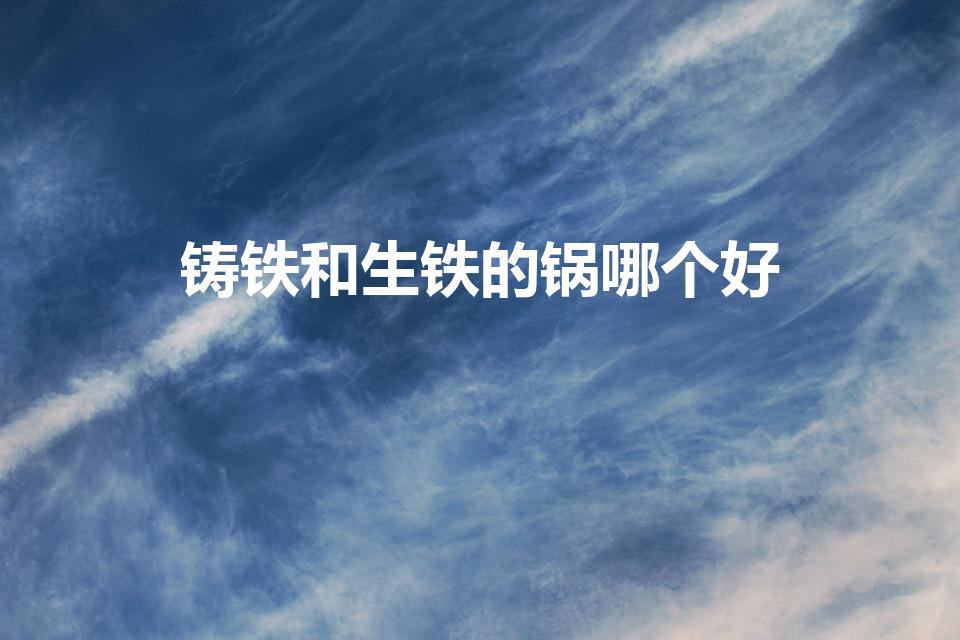 铸铁和生铁的锅哪个好（生铁锅好还是铸铁锅好）
