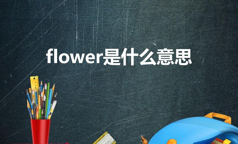 flower是什么意思（flower的中文意思）