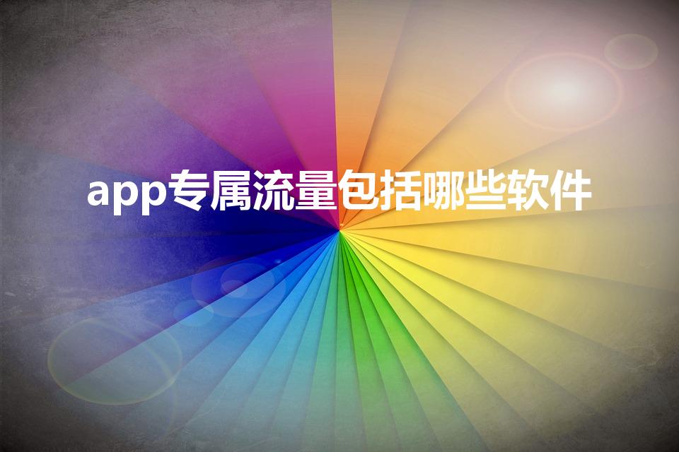 app专属流量包括哪些软件（专属流量APP有哪些）