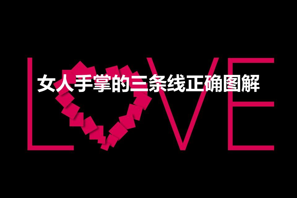 女人手掌的三条线正确图解（手掌的三条线正确图解）