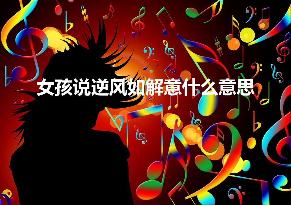 女孩说逆风如解意什么意思