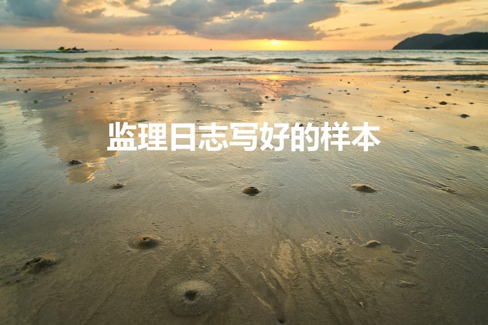 监理日志写好的样本（监理工作日志）