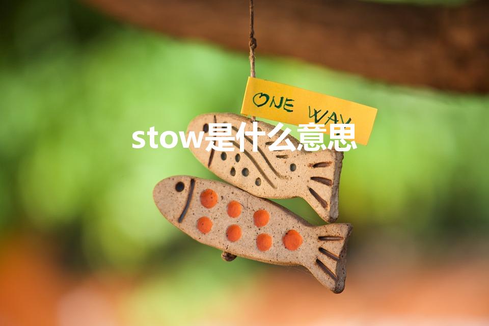 stow是什么意思（stow是什么意思中文）