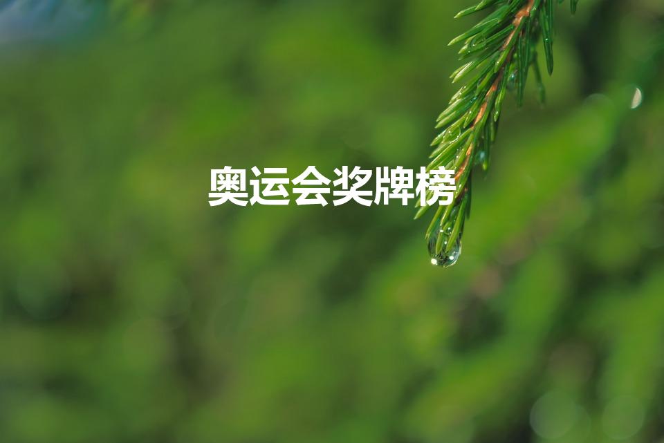 奥运会奖牌榜（2022年冬奥会奖牌榜排名）