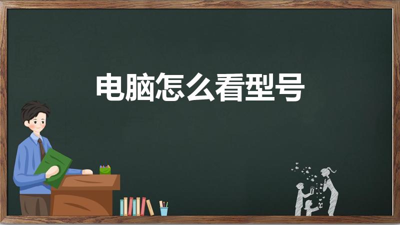 电脑怎么看型号（请问电脑型号怎么查看）