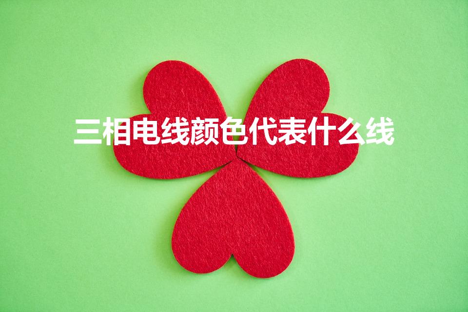 三相电线颜色代表什么线（三相电的线是什么颜色）