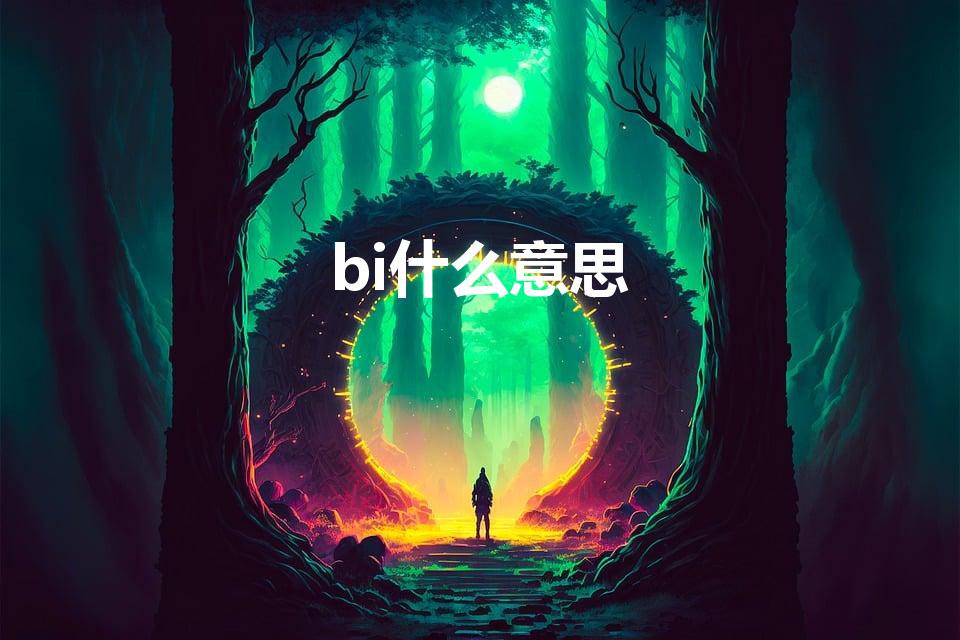 bi什么意思（bi是什么意思bi作用是什么）