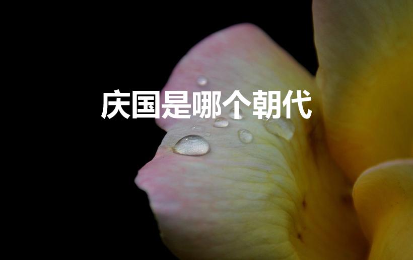 庆国是哪个朝代（庆国是哪个朝代的国家）