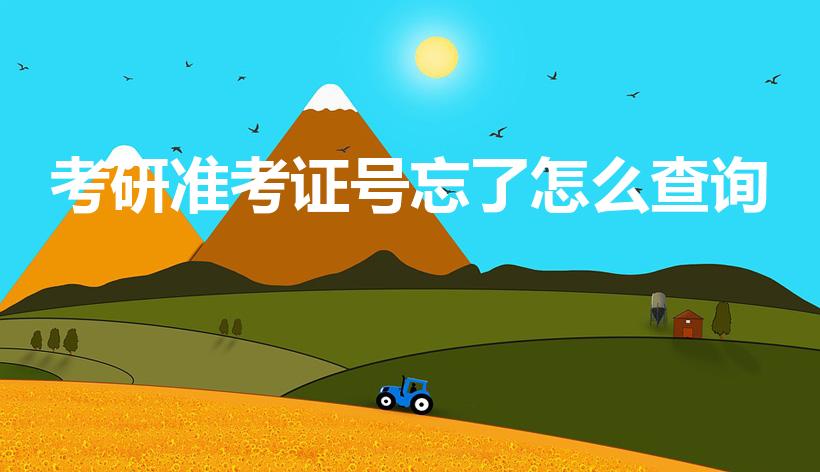 考研准考证号忘了怎么查询（考研准考证号忘了在哪儿查）