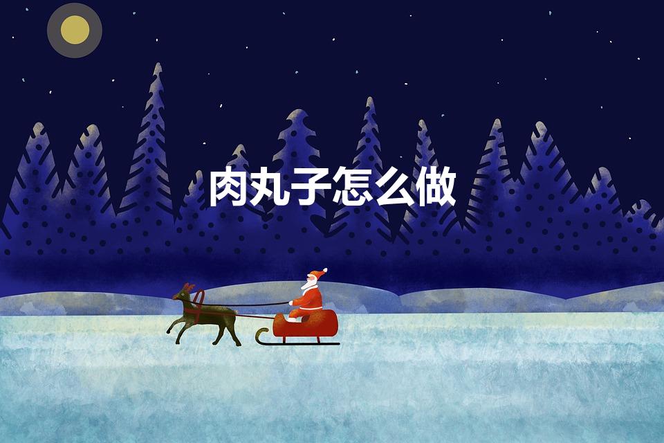 肉丸子怎么做（肉丸子做法）