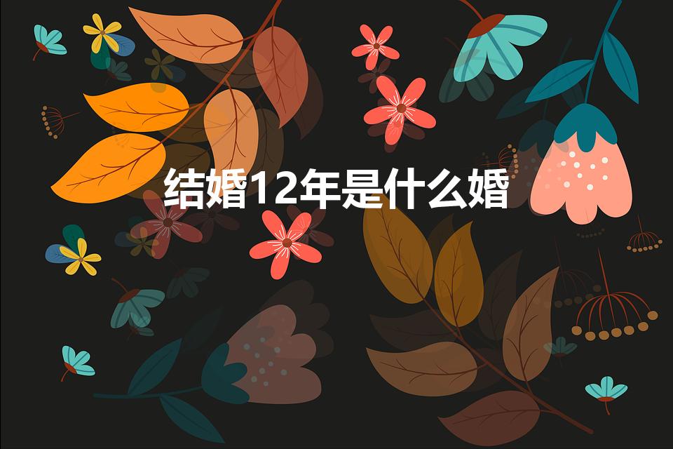 结婚12年是什么婚（结婚十二年是什么婚）