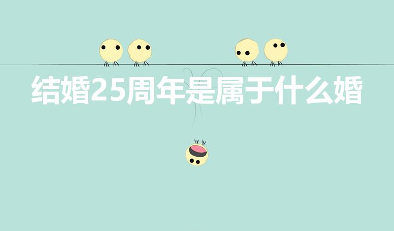 结婚25周年是属于什么婚（结婚25周年是什么婚）