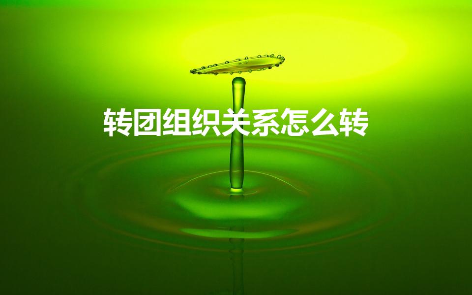 转团组织关系怎么转（怎样转接团员组织关系）