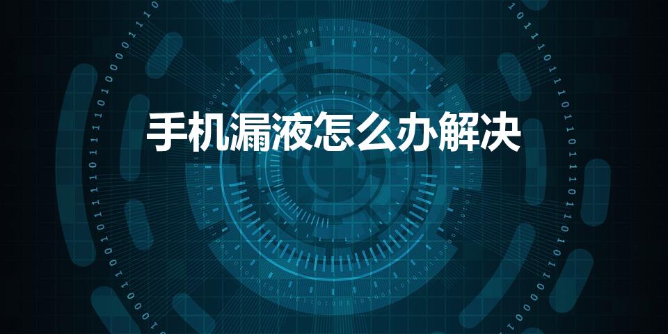 手机漏液怎么办解决（手机漏液了怎么办）
