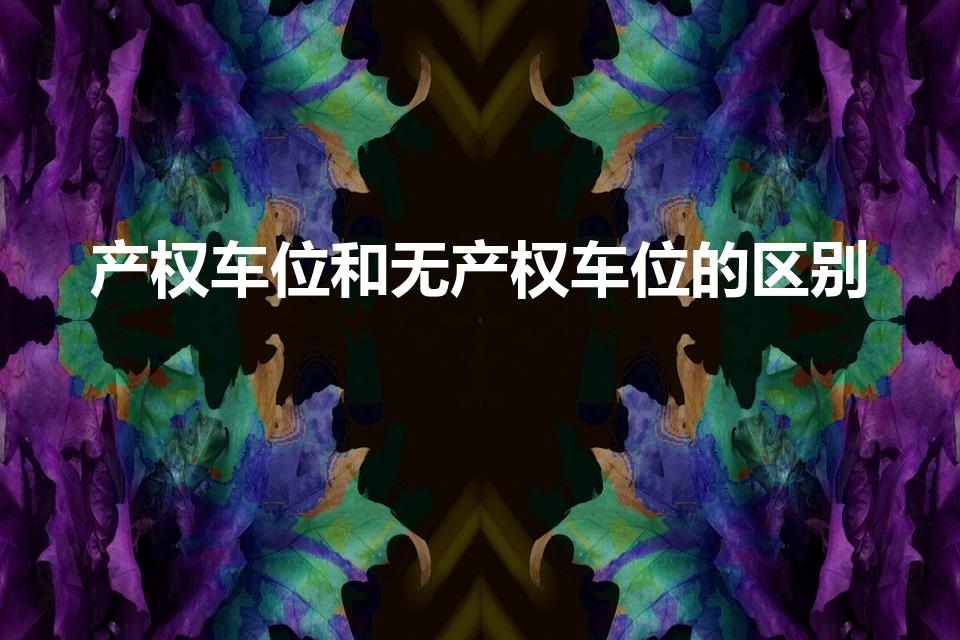 产权车位和无产权车位的区别（车位有产权和无产权的区别）