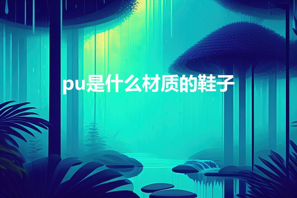 pu是什么材质的鞋子（鞋面材质pu是什么材质）