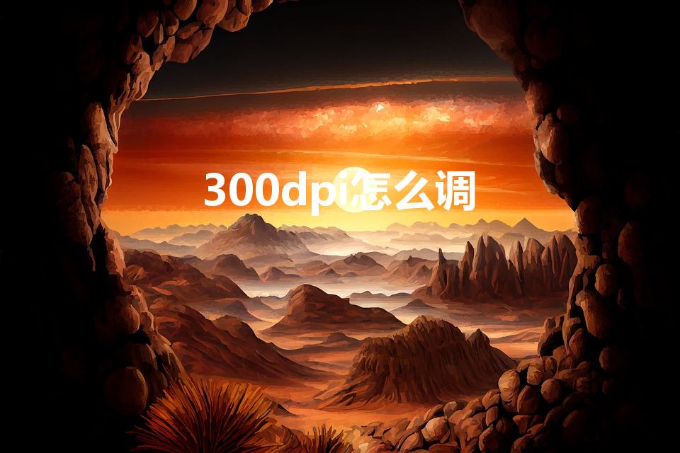 300dpi怎么调（照片分辨率怎么调成300dpi）