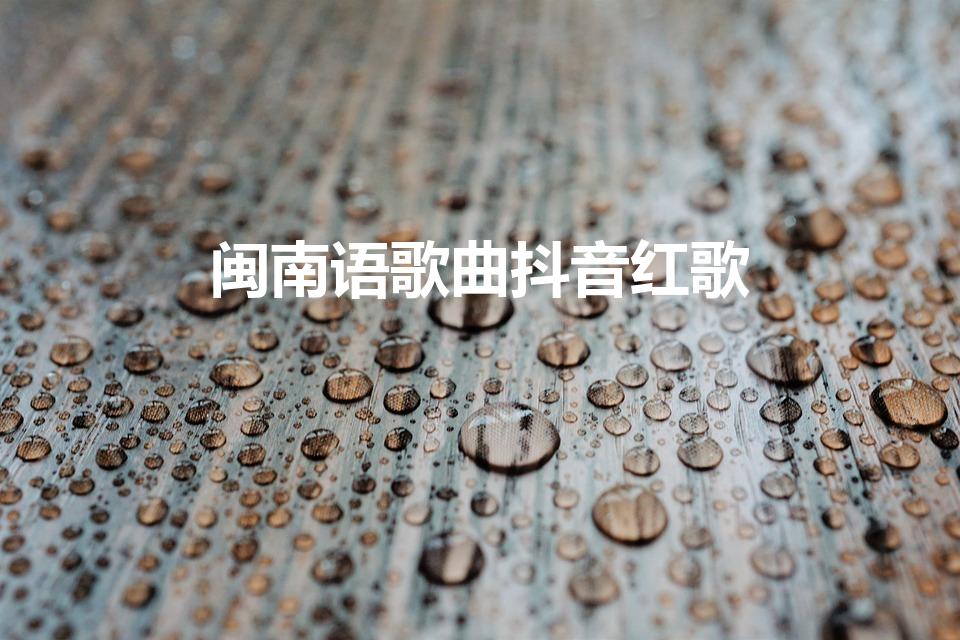 闽南语歌曲抖音红歌（2020抖音闽南语歌曲叫什么）