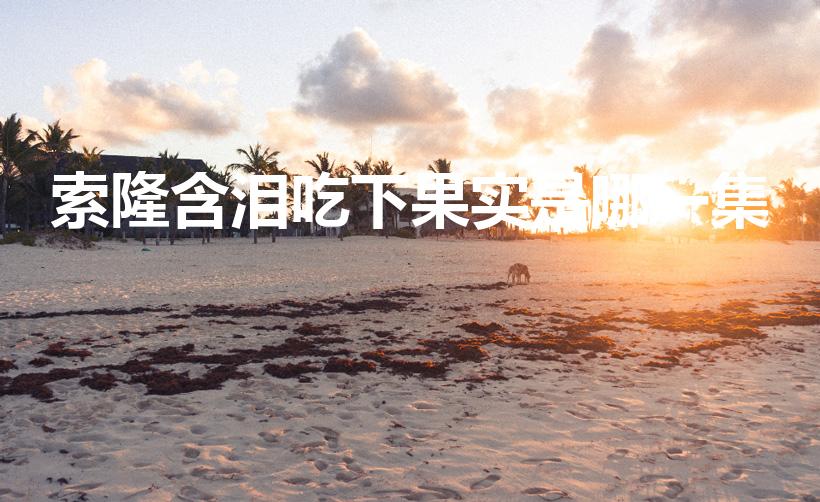 索隆含泪吃下果实是哪一集（索隆是哪一集吃的恶魔果实）