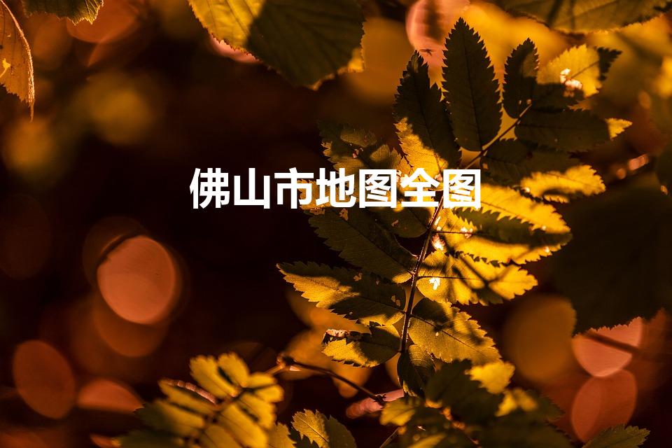 佛山市地图全图（西樵山旅游攻略西樵山旅游攻略图）
