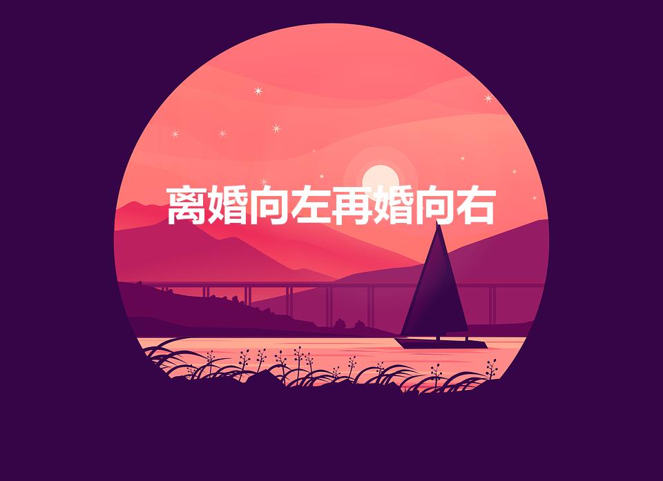 离婚向左再婚向右（离婚向左再婚向右结局如何）