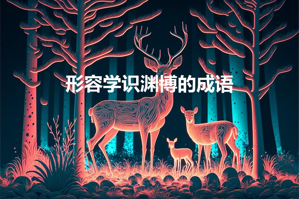 形容学识渊博的成语（形容人知识渊博的成语）