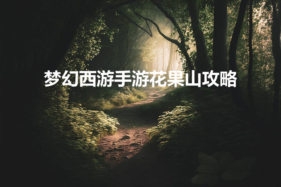 梦幻西游手游花果山攻略