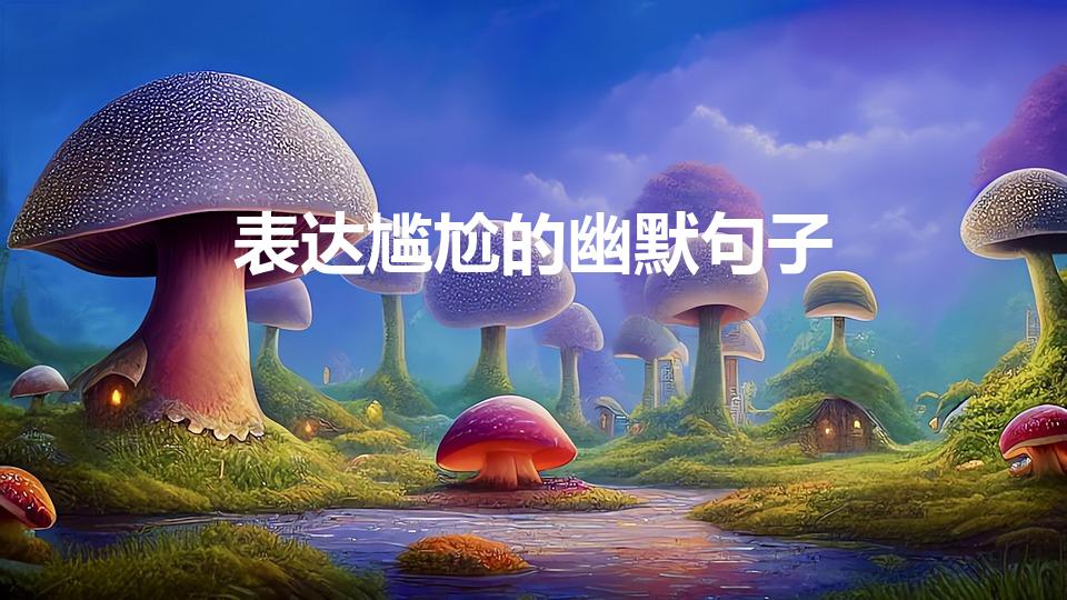 表达尴尬的幽默句子（形容尴尬的幽默句子）