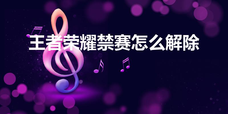 王者荣耀禁赛怎么解除（王者荣耀禁赛怎样解除）