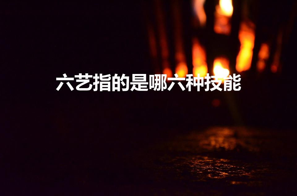 六艺指的是哪六种技能（古代六艺所指的六种技能是）