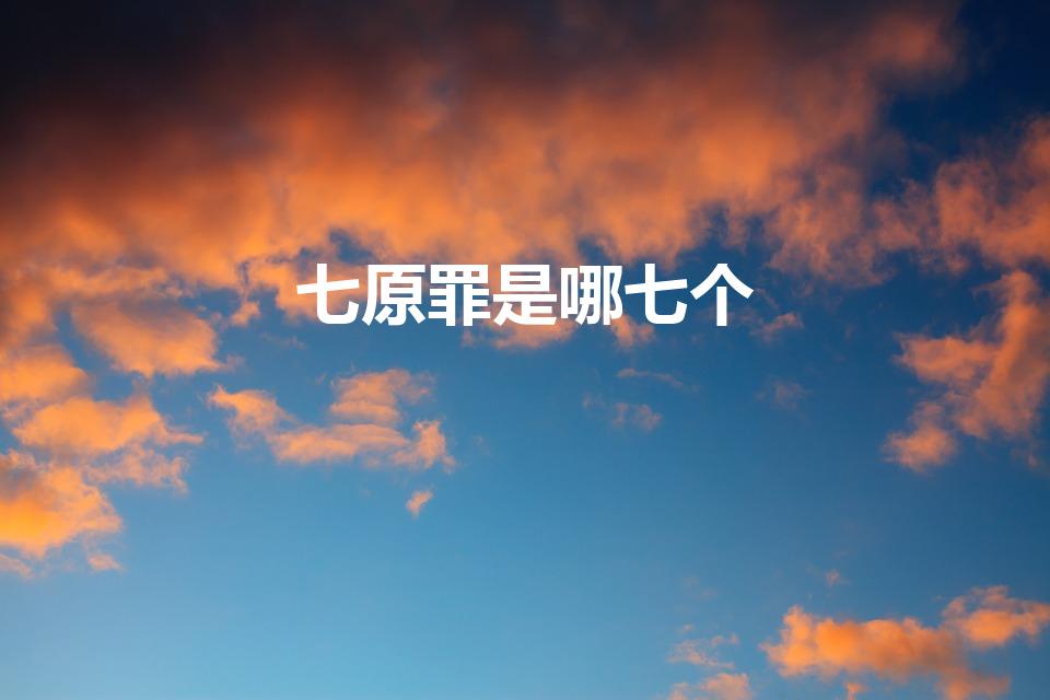 七原罪是哪七个（七大原罪分别代表地狱的哪七个人）