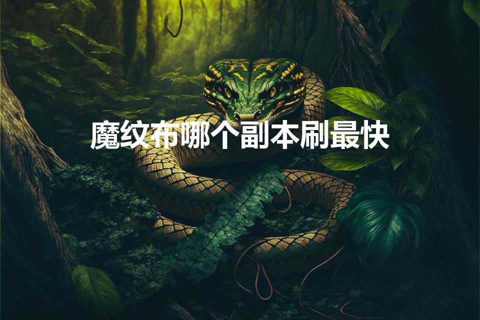魔纹布哪个副本刷最快（魔兽世界那个副本掉魔纹布多）