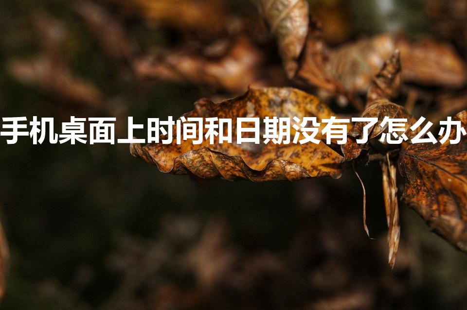 手机桌面上时间和日期没有了怎么办