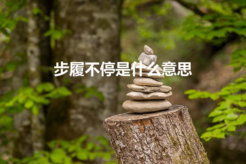 步履不停是什么意思（步履不停是什么意思 步履不停介绍）