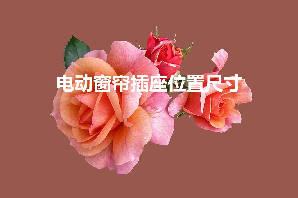 电动窗帘插座位置尺寸（电动窗帘盒插座预留尺寸）