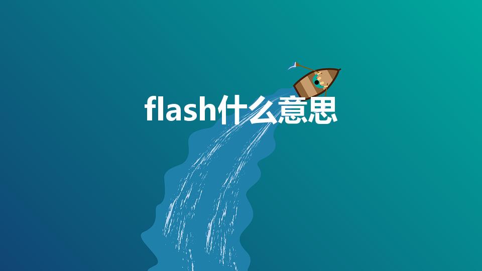 flash什么意思（FLASH是什么意思）