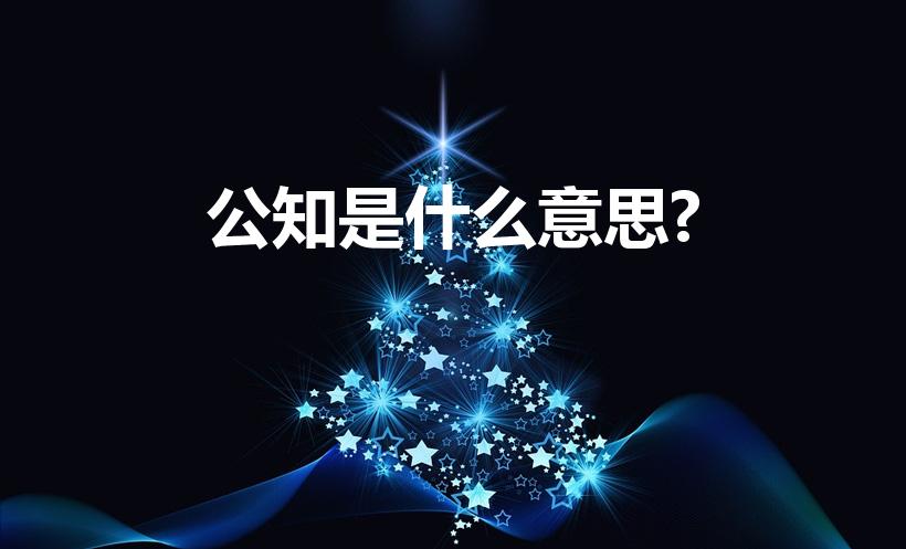 公知是什么意思?（中国〞公知〞是什么意思）
